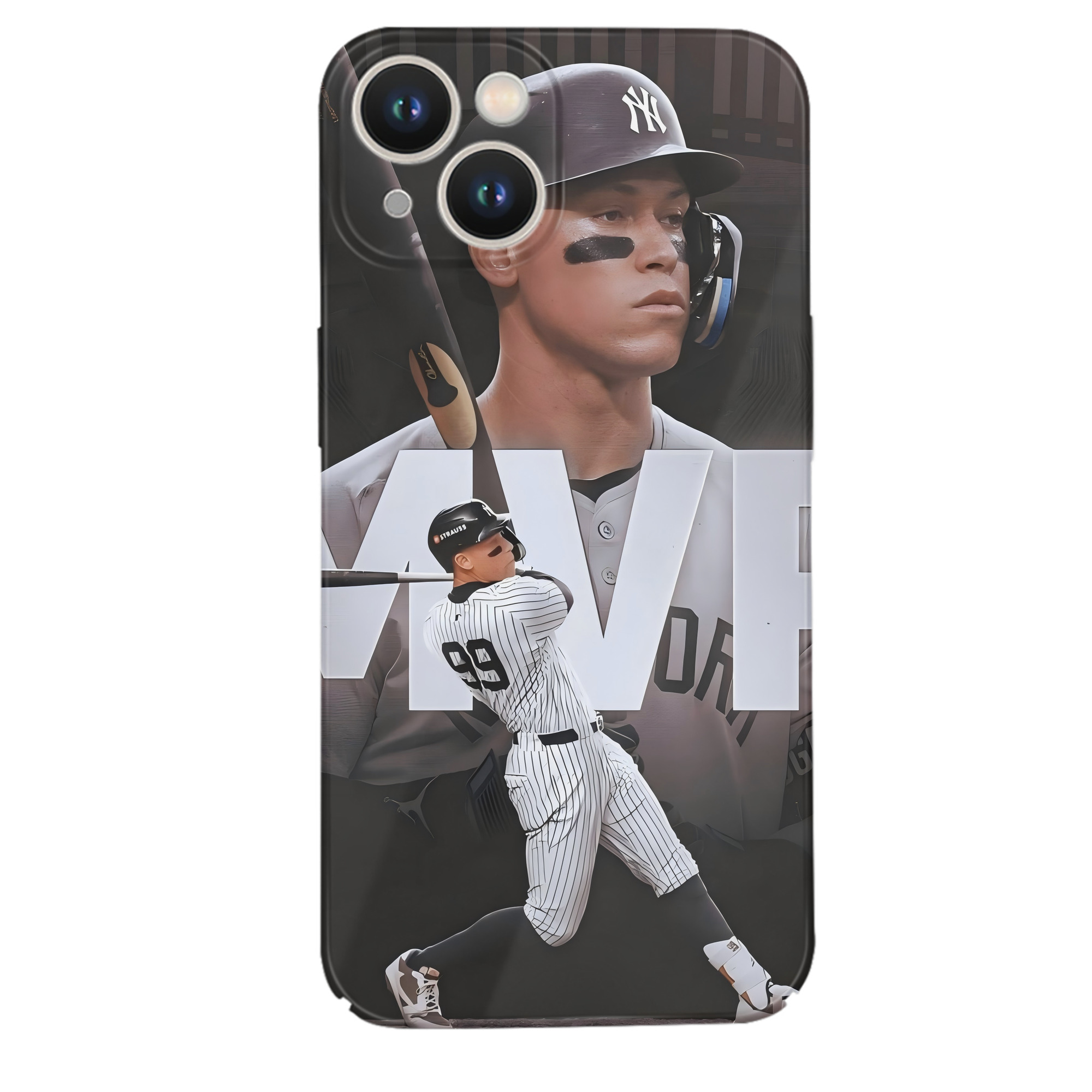 Aaron Judge MVP IPhone 14 Series Full-Cover Hard Case – Shockproof With Raised Camera Protection – Precise Cutouts, Wireless Charging Compatible – Durable, Anti-Yellowing, Easy To Clean